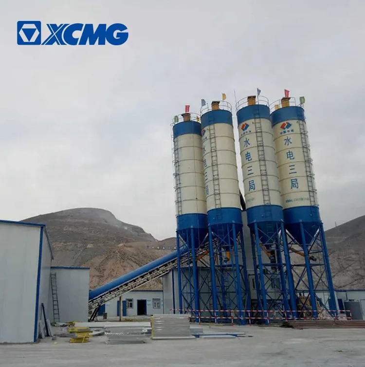 XCMG 240m3 concrete batching plant HZS240VD China environmental protection concrete mix plant price